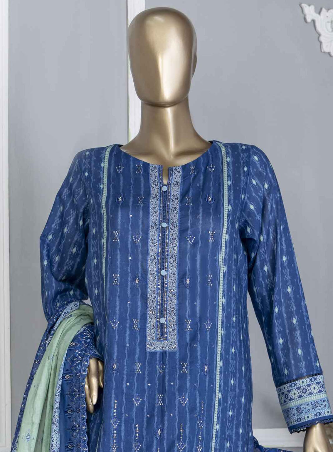 HZ Textile Premium Embroidered Lawn 3 Piece Unstitched Suit HZ24PEL PCE-743 HZ Textile Premium Embroidered Lawn 3 Piece Unstitched Suit HZ24PEL PCE-743