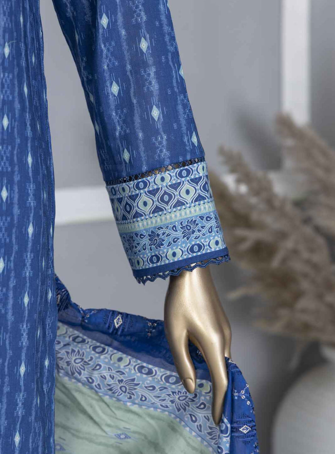 HZ Textile Premium Embroidered Lawn 3 Piece Unstitched Suit HZ24PEL PCE-743 HZ Textile Premium Embroidered Lawn 3 Piece Unstitched Suit HZ24PEL PCE-743