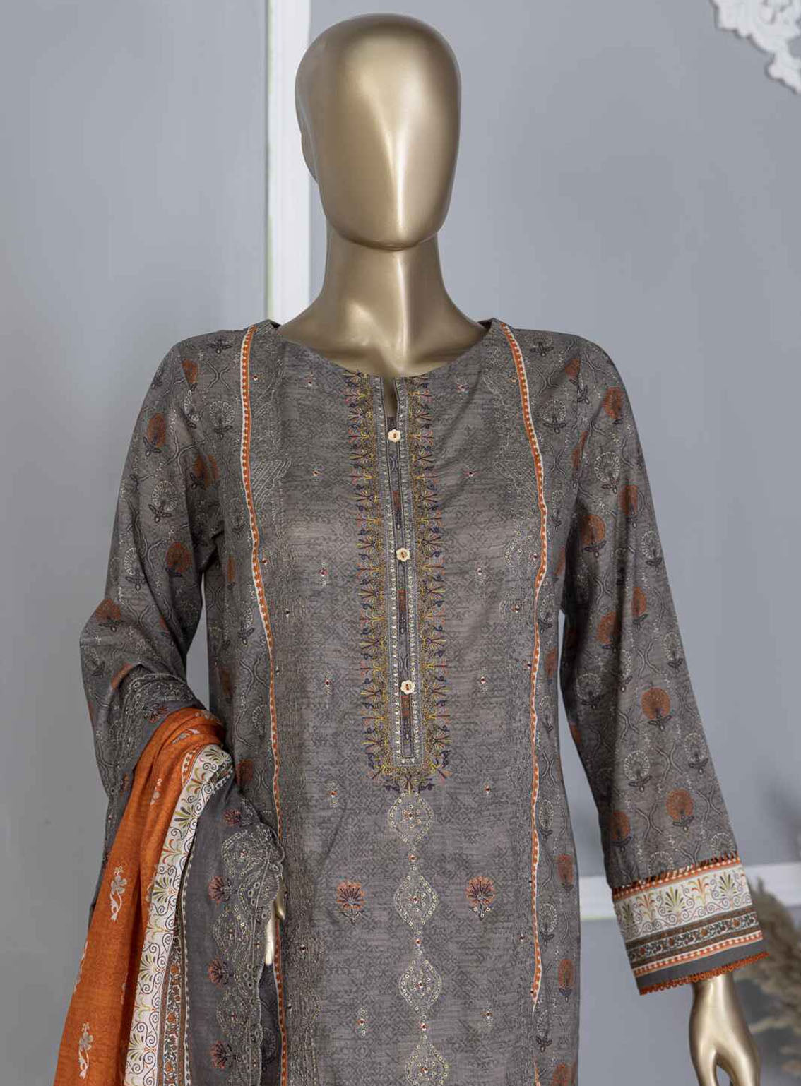 HZ Textile Premium Embroidered Lawn 3 Piece Unstitched Suit HZ24PEL PCE-752 HZ Textile Premium Embroidered Lawn 3 Piece Unstitched Suit HZ24PEL PCE-752