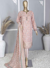 HZ Textile Premium Embroidered Lawn 3 Piece Unstitched Suit HZ24PEL PCE-756