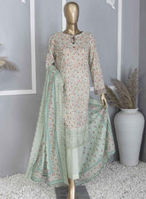 HZ Textile Premium Embroidered Lawn 3 Piece Unstitched Suit HZ24PEL PCE-757