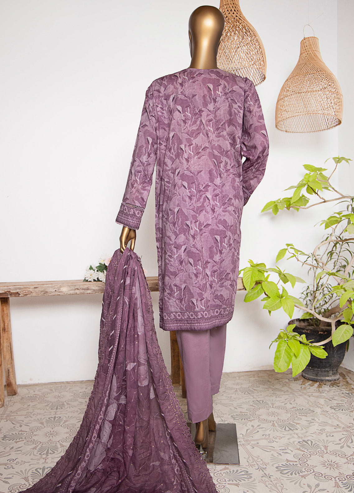 HZ Textile Premium Embroidered Lawn 3 Piece Unstitched Suit HZ25PEL PCE-503 HZ Textile Premium Embroidered Lawn 3 Piece Unstitched Suit HZ25PEL PCE-503