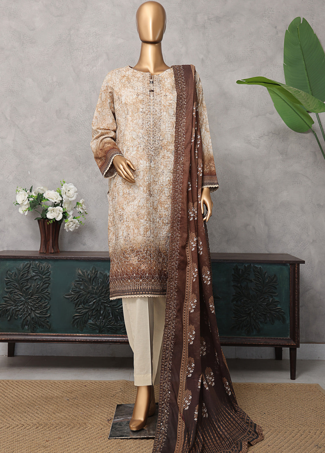 HZ Textile Premium Embroidered Lawn 3 Piece Unstitched Suit HZ25PEL PCE-938 HZ Textile Premium Embroidered Lawn 3 Piece Unstitched Suit HZ25PEL PCE-938