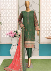 HZ Textile Premium Embroidered Lawn 3 Piece Unstitched Suit HZ25PEV2 PEC-138