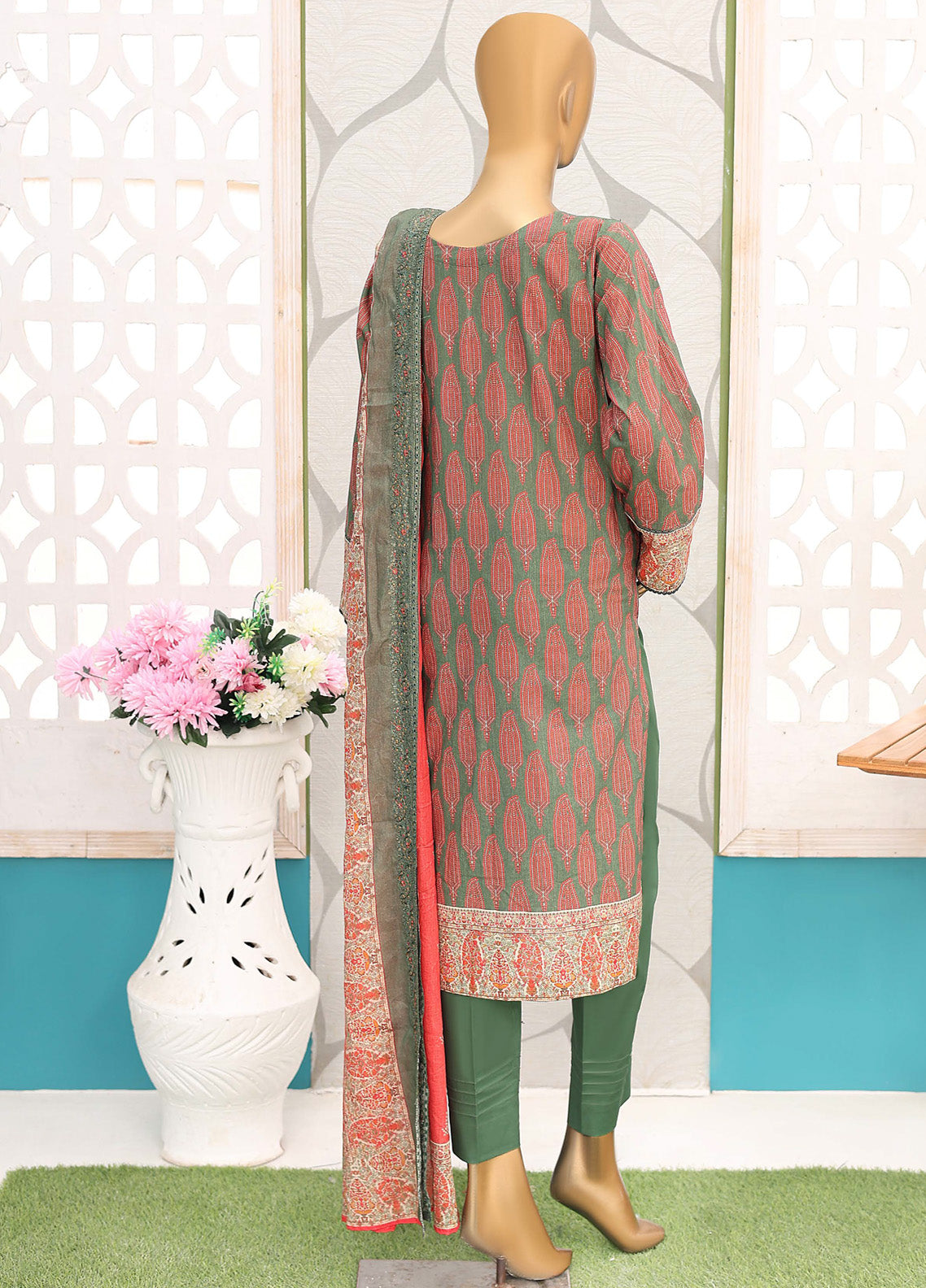 HZ Textile Premium Embroidered Lawn 3 Piece Unstitched Suit HZ25PEV2 PEC-138 HZ Textile Premium Embroidered Lawn 3 Piece Unstitched Suit HZ25PEV2 PEC-138
