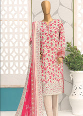 HZ Textile Premium Embroidered Lawn 3 Piece Unstitched Suit HZ25PEV2 PEC-140