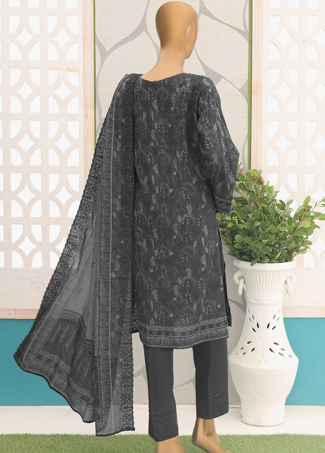 HZ Textile Premium Embroidered Lawn 3 Piece Unstitched Suit HZ25PEV2 PEC-147 HZ Textile Premium Embroidered Lawn 3 Piece Unstitched Suit HZ25PEV2 PEC-147