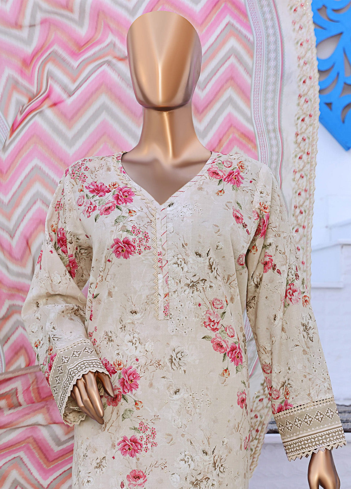 HZ Textile Premium Embroidered Lawn 3 Piece Unstitched Suit HZ25PEV2 PEC-816 HZ Textile Premium Embroidered Lawn 3 Piece Unstitched Suit HZ25PEV2 PEC-816