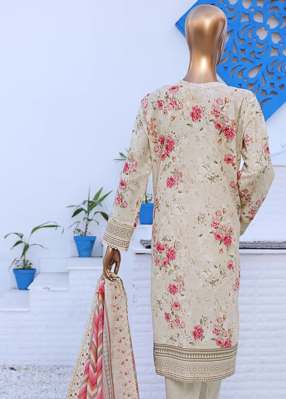 HZ Textile Premium Embroidered Lawn 3 Piece Unstitched Suit HZ25PEV2 PEC-816 HZ Textile Premium Embroidered Lawn 3 Piece Unstitched Suit HZ25PEV2 PEC-816