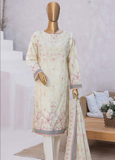 HZ Textile Premium Embroidered Lawn 3 Piece Unstitched Suit HZ25PEV2 PEC-820