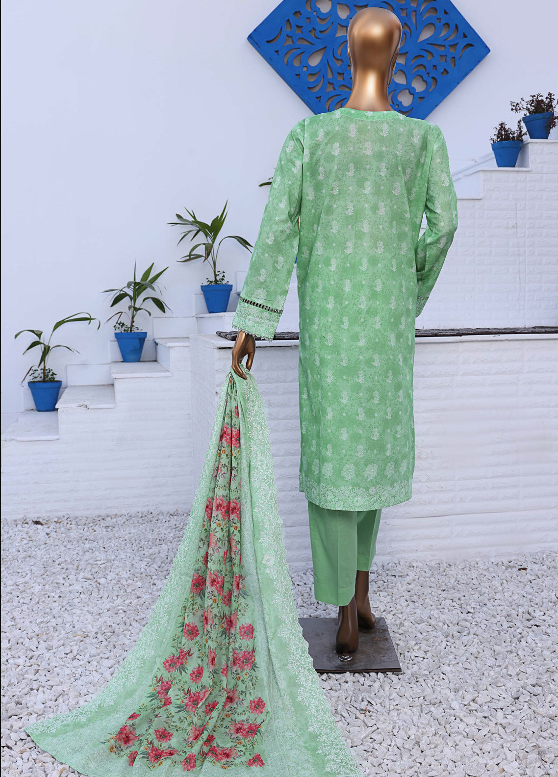 HZ Textile Premium Embroidered Lawn 3 Piece Unstitched Suit HZ25PEV2 PEC-915 HZ Textile Premium Embroidered Lawn 3 Piece Unstitched Suit HZ25PEV2 PEC-915