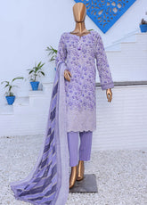 HZ Textile Premium Embroidered Lawn 3 Piece Unstitched Suit HZ25PEV2 PEC-983
