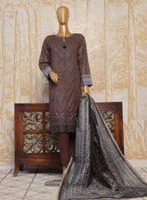 HZ Textile Premium Festive Embroidered Lawn 3 Piece Unstitched Suit HZ24PE PEC-775