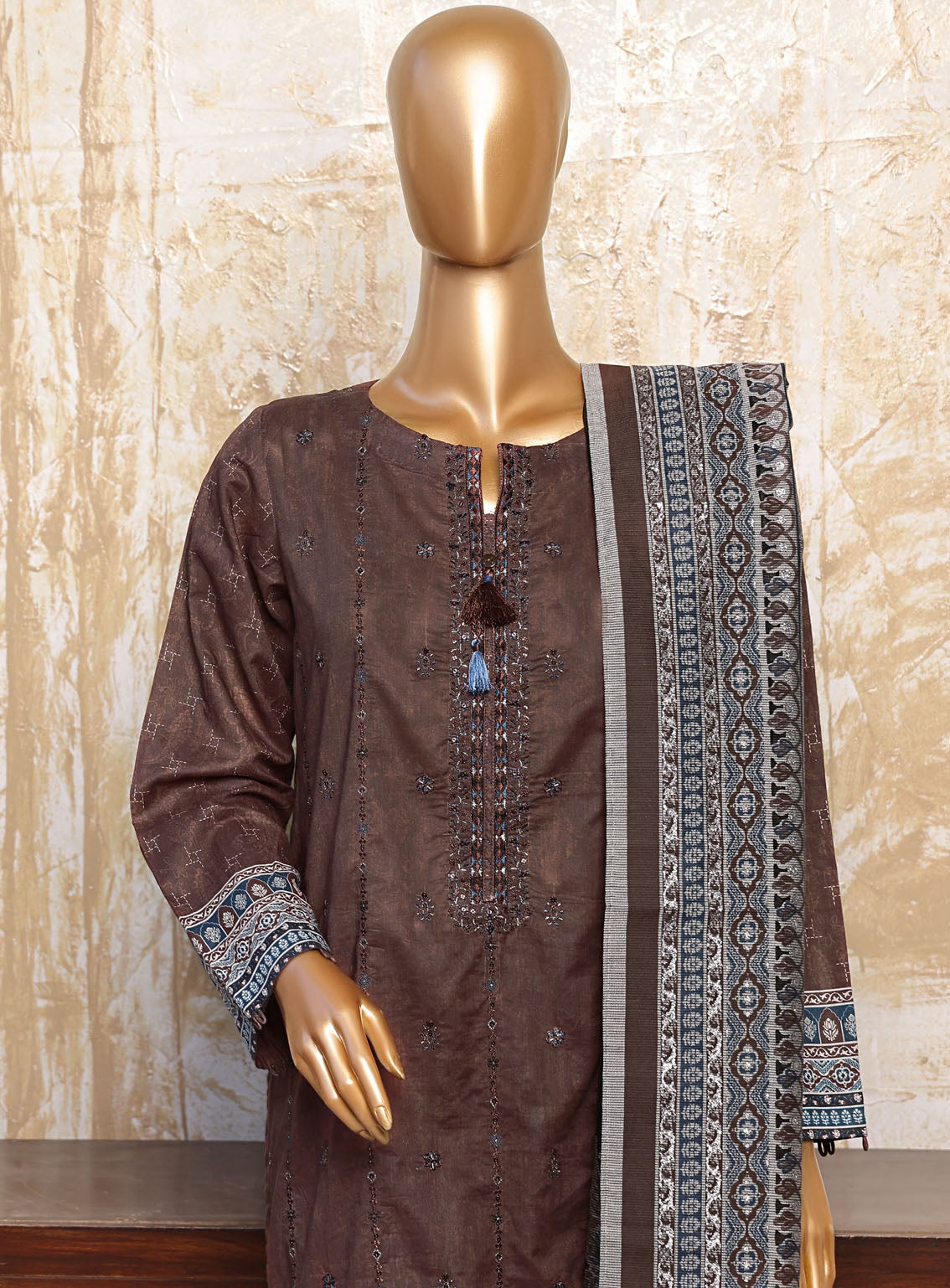 HZ Textile Premium Festive Embroidered Lawn 3 Piece Unstitched Suit HZ24PE PEC-775 HZ Textile Premium Festive Embroidered Lawn 3 Piece Unstitched Suit HZ24PE PEC-775