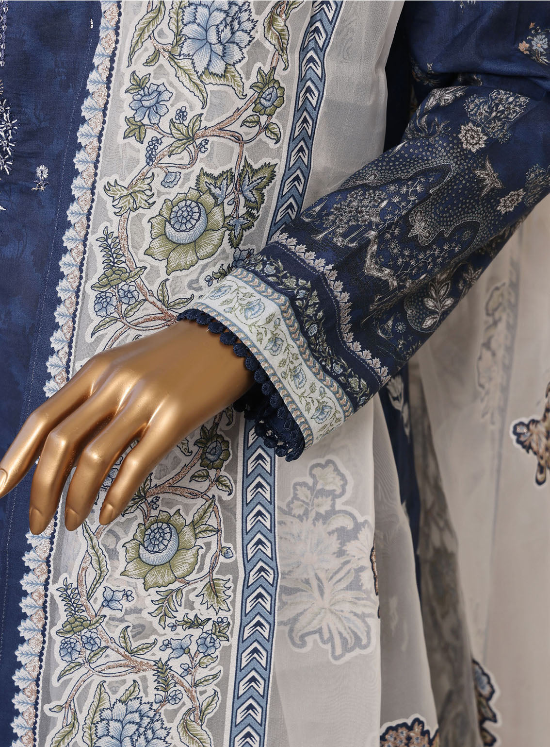 HZ Textile Premium Festive Embroidered Lawn 3 Piece Unstitched Suit HZ24PE PEC-776 HZ Textile Premium Festive Embroidered Lawn 3 Piece Unstitched Suit HZ24PE PEC-776