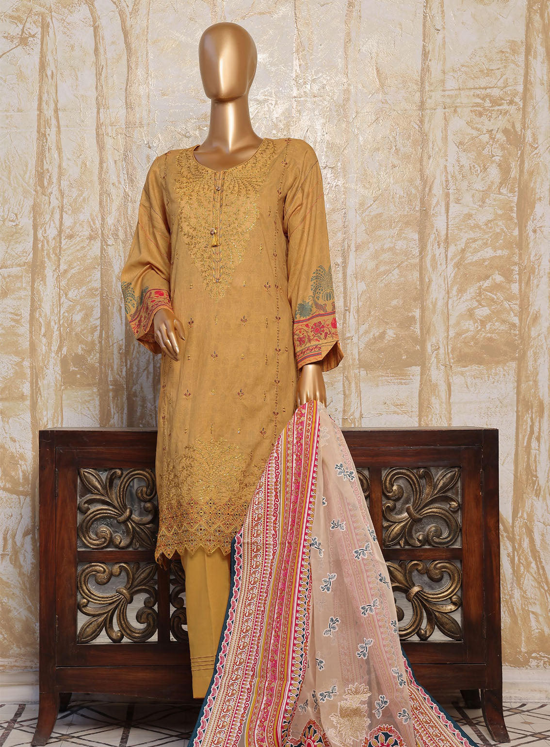 HZ Textile Premium Festive Embroidered Lawn 3 Piece Unstitched Suit HZ24PE PEC-777 HZ Textile Premium Festive Embroidered Lawn 3 Piece Unstitched Suit HZ24PE PEC-777