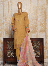 HZ Textile Premium Festive Embroidered Lawn 3 Piece Unstitched Suit HZ24PE PEC-777