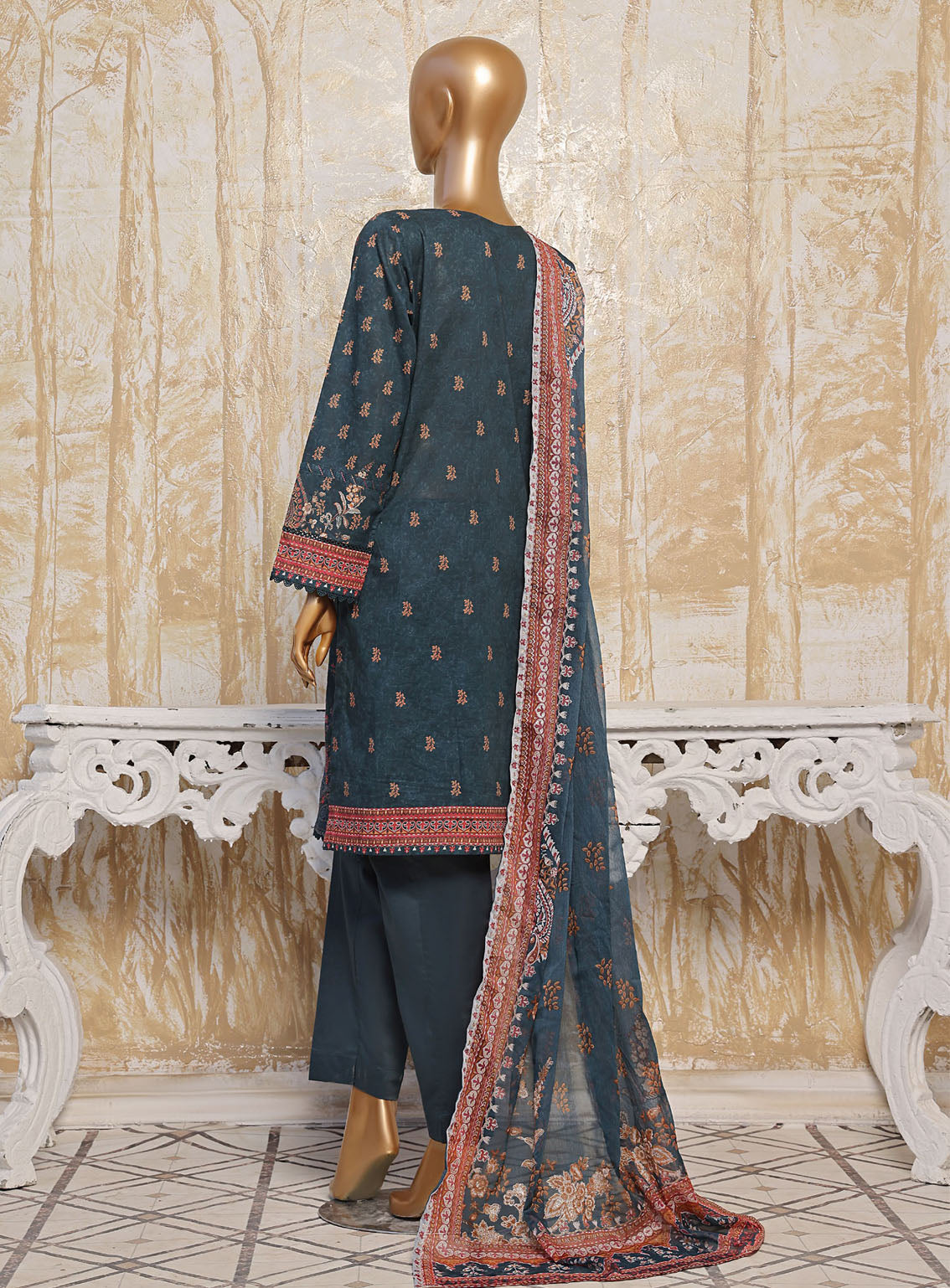 HZ Textile Premium Festive Embroidered Lawn 3 Piece Unstitched Suit HZ24PE PEC-782 HZ Textile Premium Festive Embroidered Lawn 3 Piece Unstitched Suit HZ24PE PEC-782