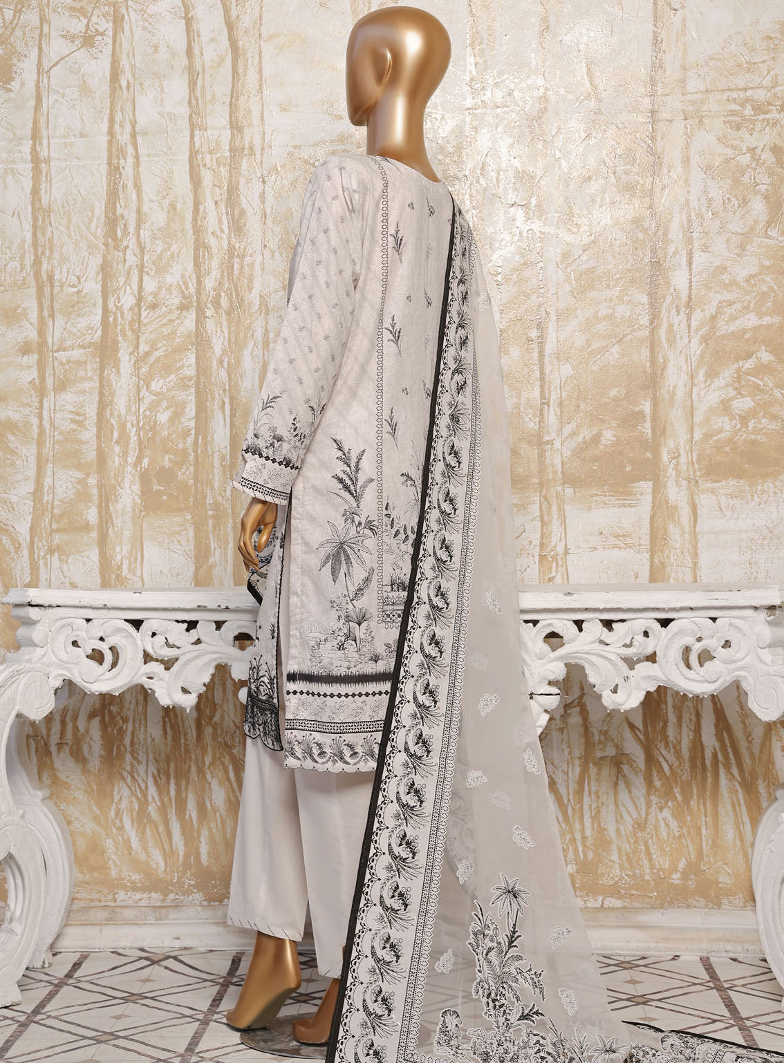 HZ Textile Premium Festive Embroidered Lawn 3 Piece Unstitched Suit HZ24PE PEC-784 HZ Textile Premium Festive Embroidered Lawn 3 Piece Unstitched Suit HZ24PE PEC-784