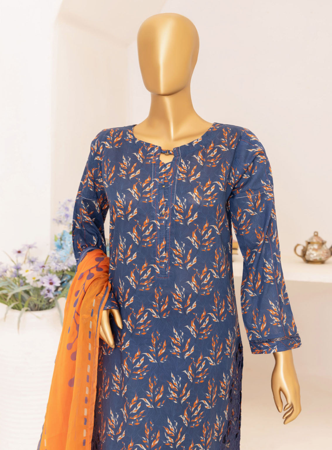 HZ Textile Print & Needle Cutwork Lawn 3 Piece Stitched Suit HZ24P&N D-408 HZ Textile Print & Needle Cutwork Lawn 3 Piece Stitched Suit HZ24P&N D-408