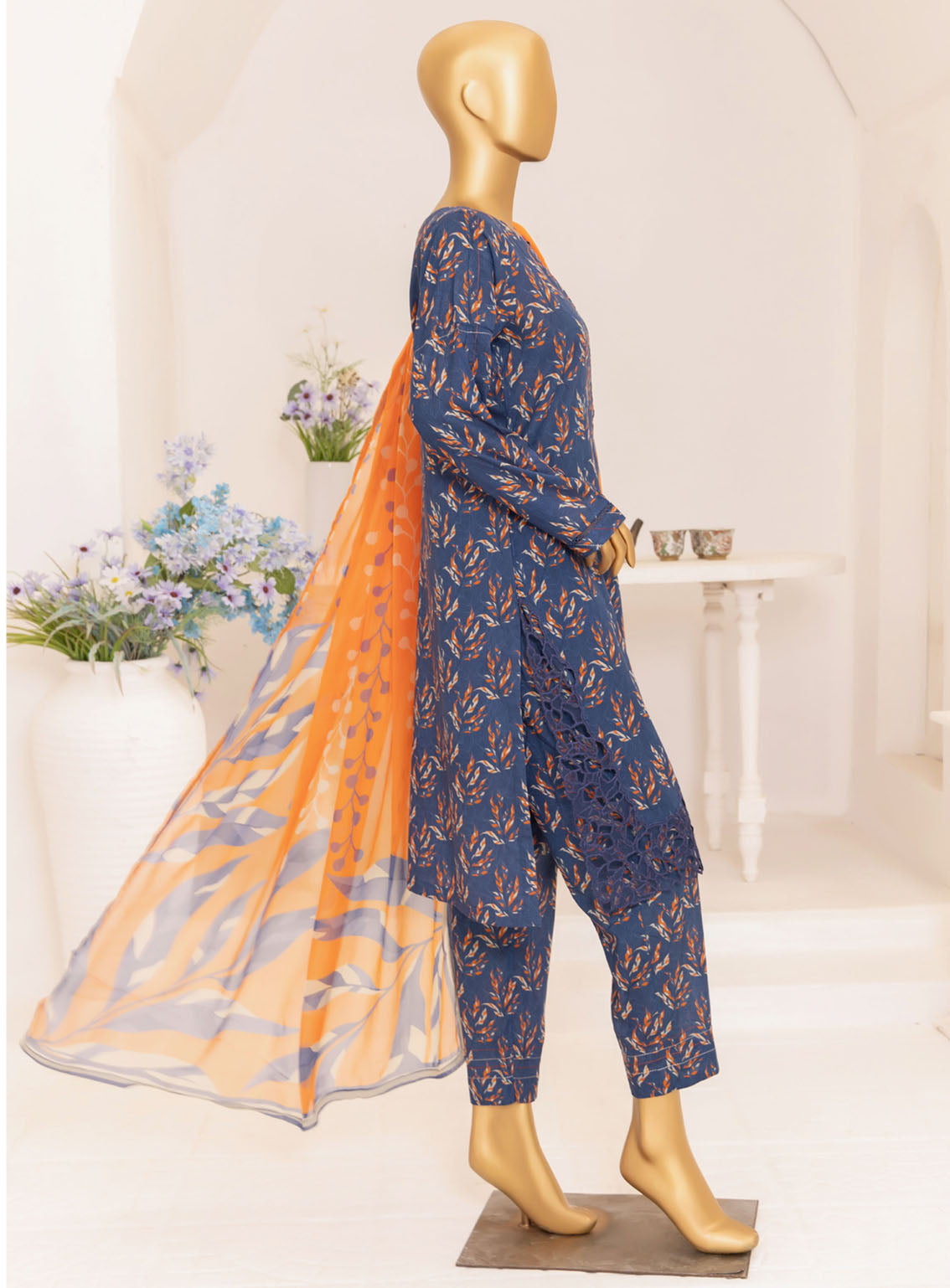 HZ Textile Print & Needle Cutwork Lawn 3 Piece Stitched Suit HZ24P&N D-408 HZ Textile Print & Needle Cutwork Lawn 3 Piece Stitched Suit HZ24P&N D-408