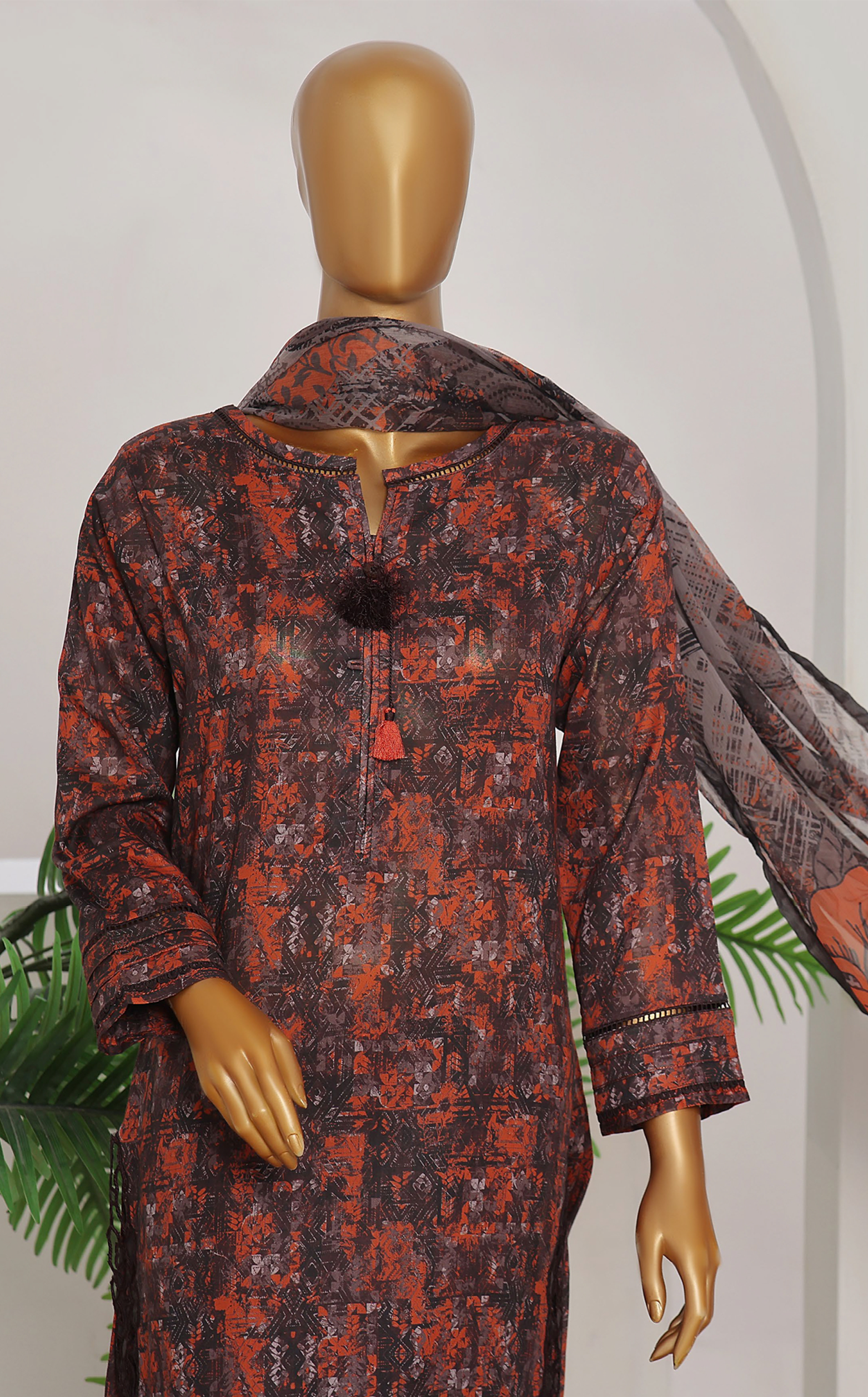 HZ Textile Print & Needle Embroidered Cotton 3 Piece Stitched Suit HZ24P&NV2 ECL-412 HZ Textile Print & Needle Embroidered Cotton 3 Piece Stitched Suit HZ24P&NV2 ECL-412