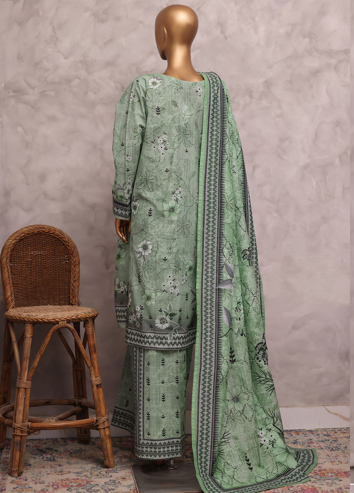 HZ Textile Printed Khaddar 3 Piece Stitched Suit HZ25KPV2 D-2572 GREEN MUSE HZ Textile Printed Khaddar 3 Piece Stitched Suit HZ25KPV2 D-2572 GREEN MUSE