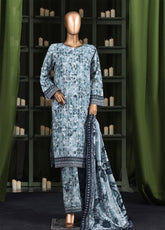 HZ Textile Printed Khaddar 3 Piece Stitched Suit HZ25KPV3 D-2567 FADED GLASS