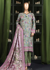 HZ Textile Printed Khaddar 3 Piece Stitched Suit HZ25KPV3 D-2569 MYSTERY CANVAS