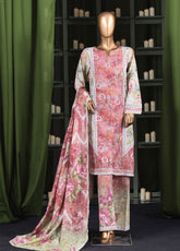 HZ Textile Printed Khaddar 3 Piece Stitched Suit HZ25KPV3 D-2571 PASTEL PALETTE