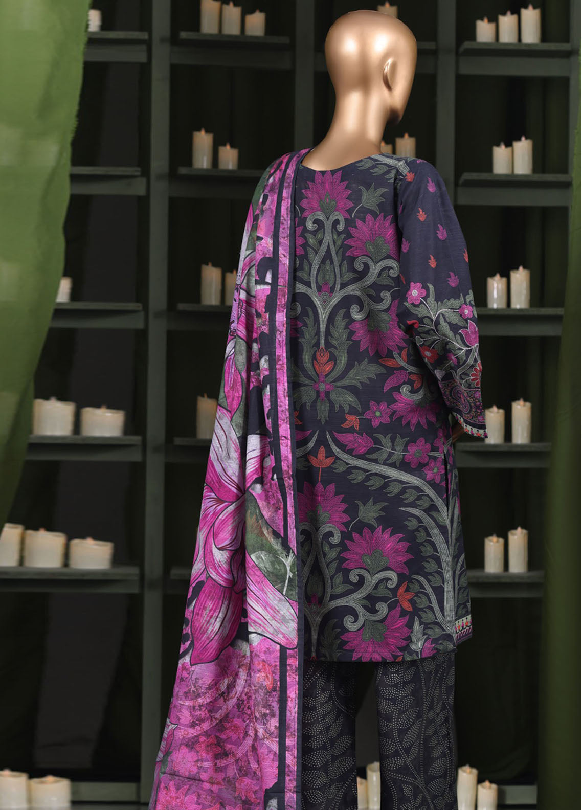 HZ Textile Printed Khaddar 3 Piece Stitched Suit HZ25KPV3 D-2574 BLACK DOTS HZ Textile Printed Khaddar 3 Piece Stitched Suit HZ25KPV3 D-2574 BLACK DOTS