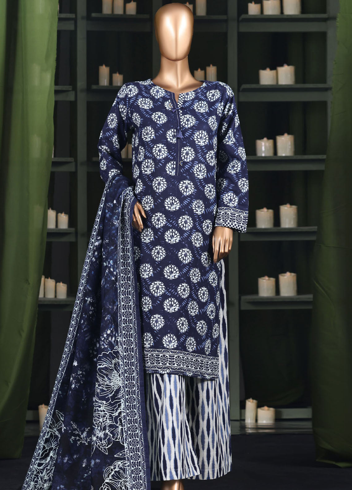HZ Textile Printed Khaddar 3 Piece Stitched Suit HZ25KPV3 D-2581 BLUE DROPS HZ Textile Printed Khaddar 3 Piece Stitched Suit HZ25KPV3 D-2581 BLUE DROPS