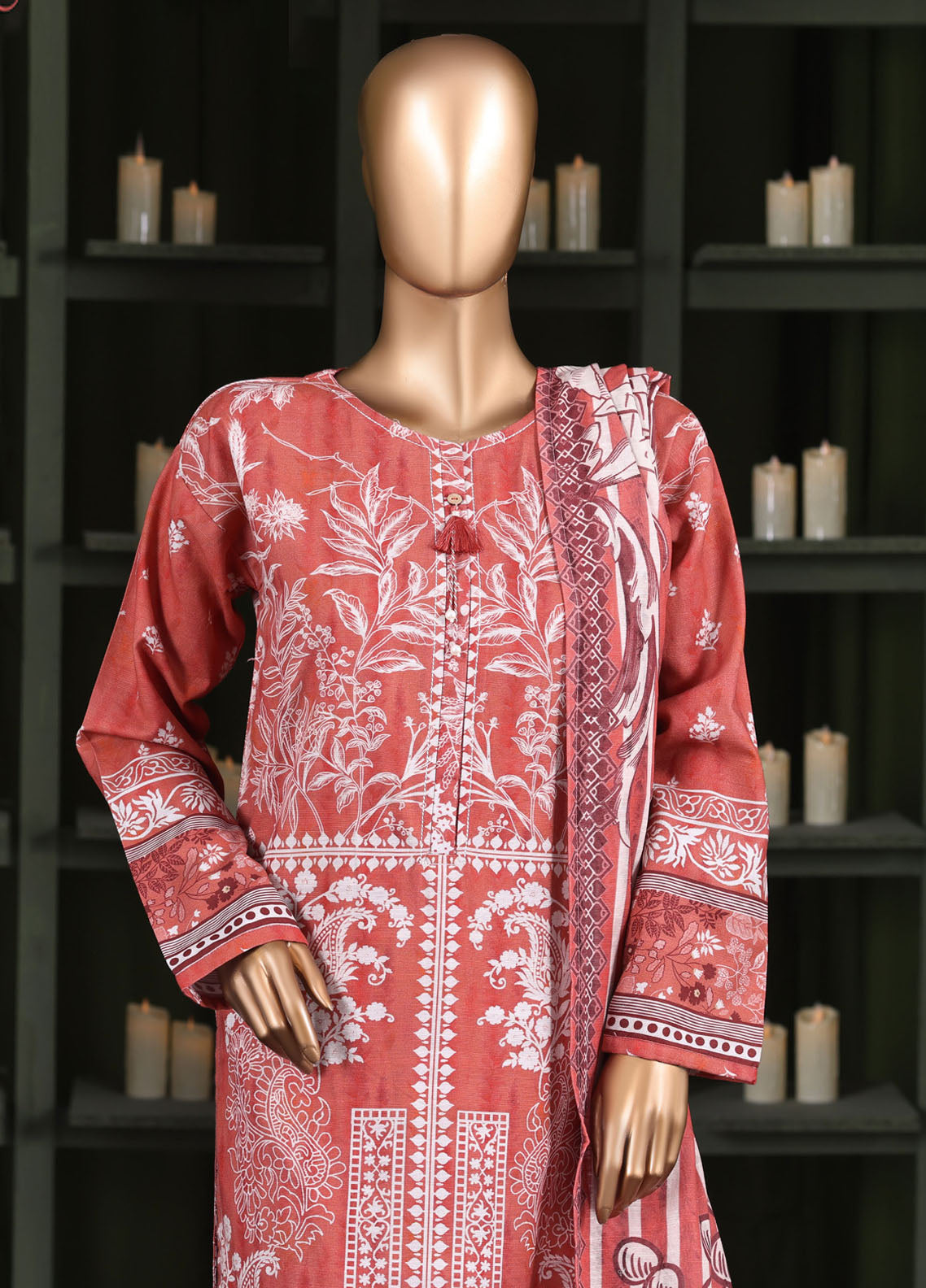 HZ Textile Printed Khaddar 3 Piece Stitched Suit HZ25KPV3 D-2583 CORAL MYTH HZ Textile Printed Khaddar 3 Piece Stitched Suit HZ25KPV3 D-2583 CORAL MYTH