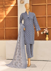 HZ Textile Printed Khaddar 3 Piece Stitched Suit HZ25KPV4 D-1103