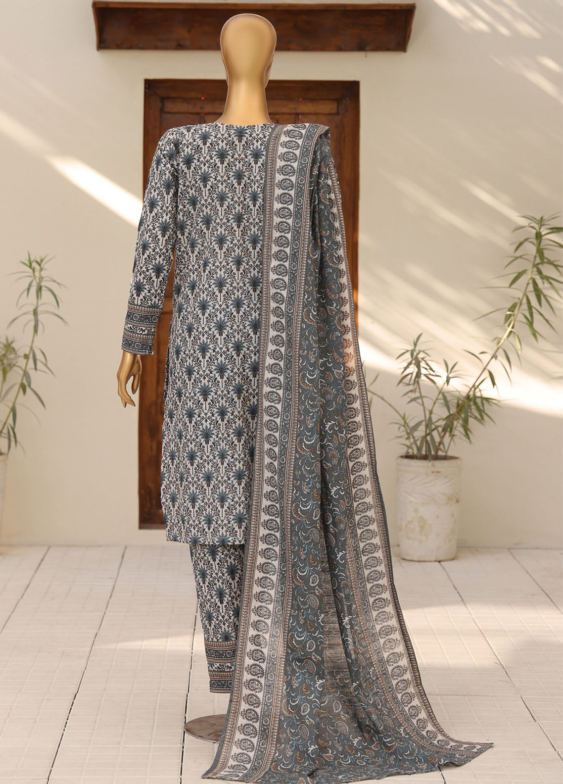 HZ Textile Printed Khaddar 3 Piece Stitched Suit HZ25KPV4 D-1107 HZ Textile Printed Khaddar 3 Piece Stitched Suit HZ25KPV4 D-1107