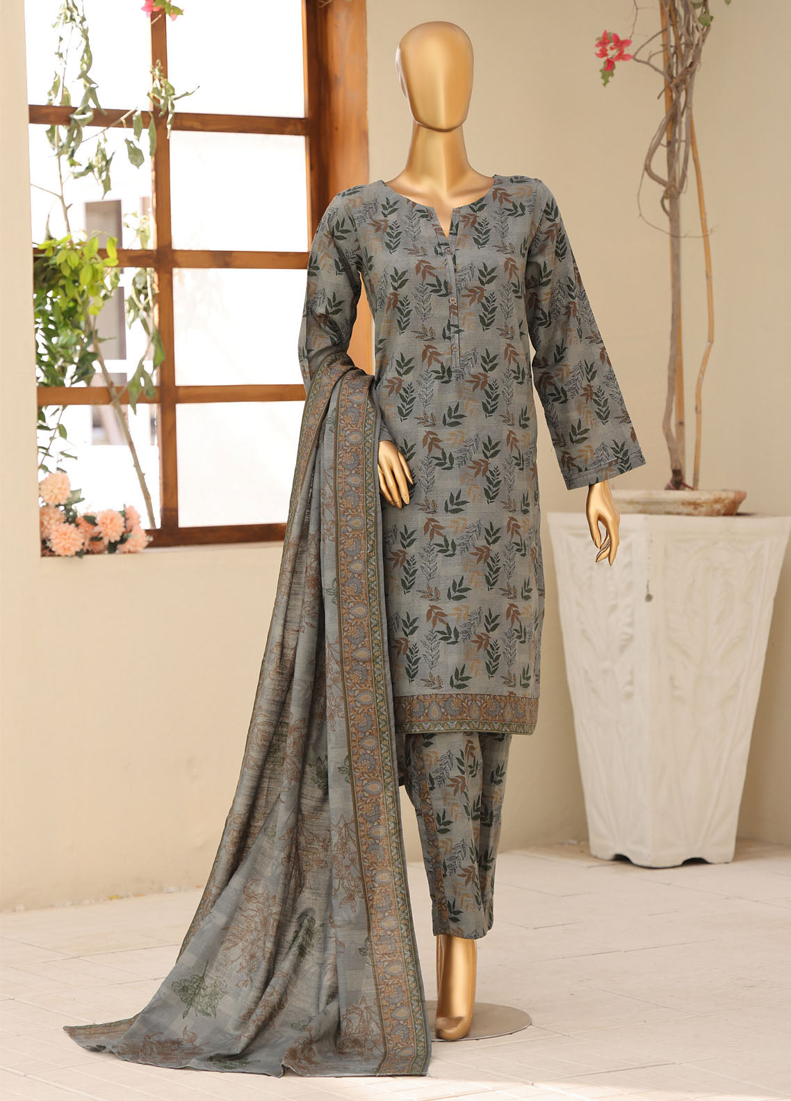 HZ Textile Printed Khaddar 3 Piece Stitched Suit HZ25KPV4 D-1109 HZ Textile Printed Khaddar 3 Piece Stitched Suit HZ25KPV4 D-1109