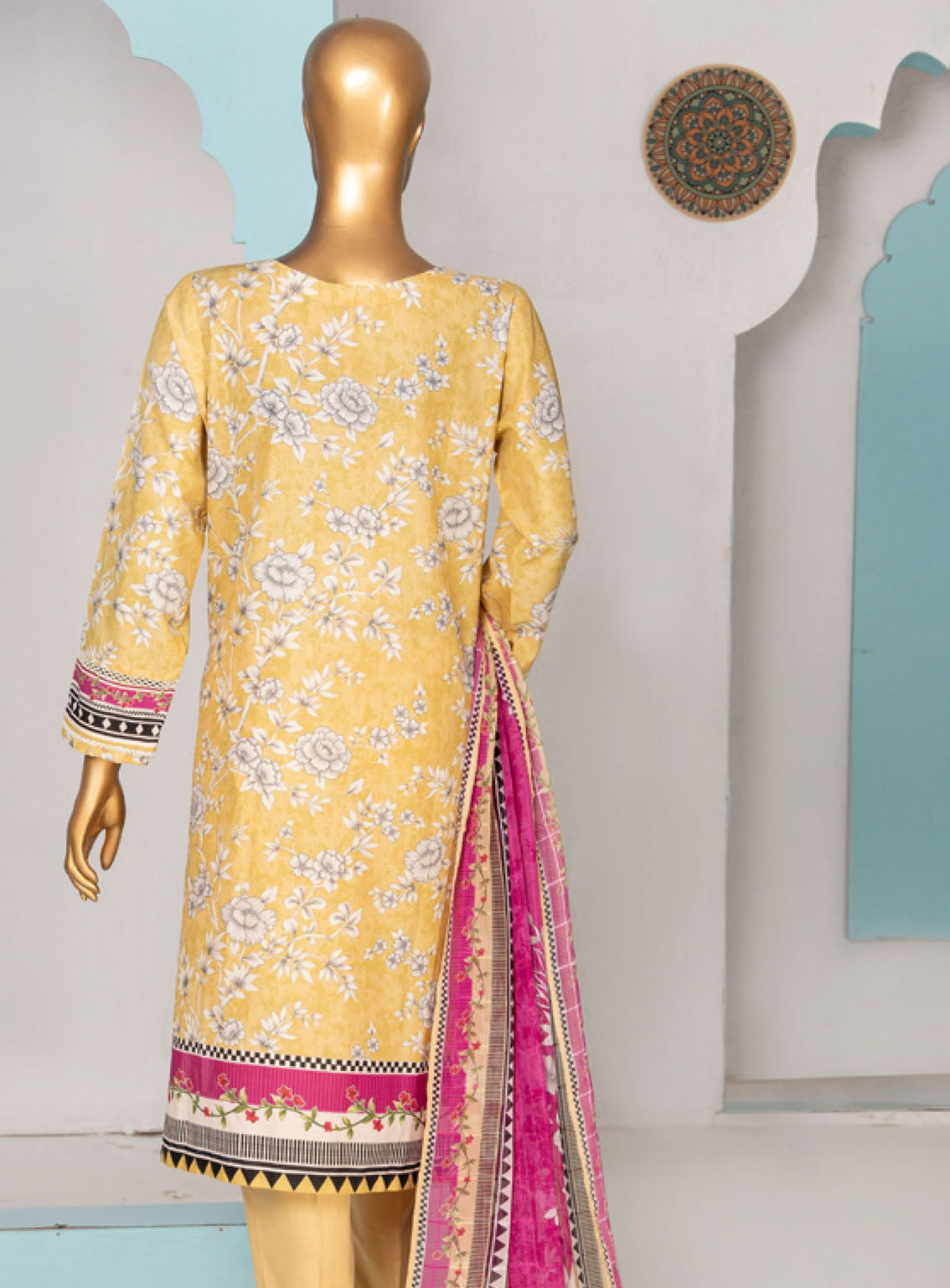 HZ Textile Printkari Embroidered Lawn 3 Piece Stitched Suit - HZ24P PLC-409 HZ Textile Printkari Embroidered Lawn 3 Piece Stitched Suit - HZ24P PLC-409