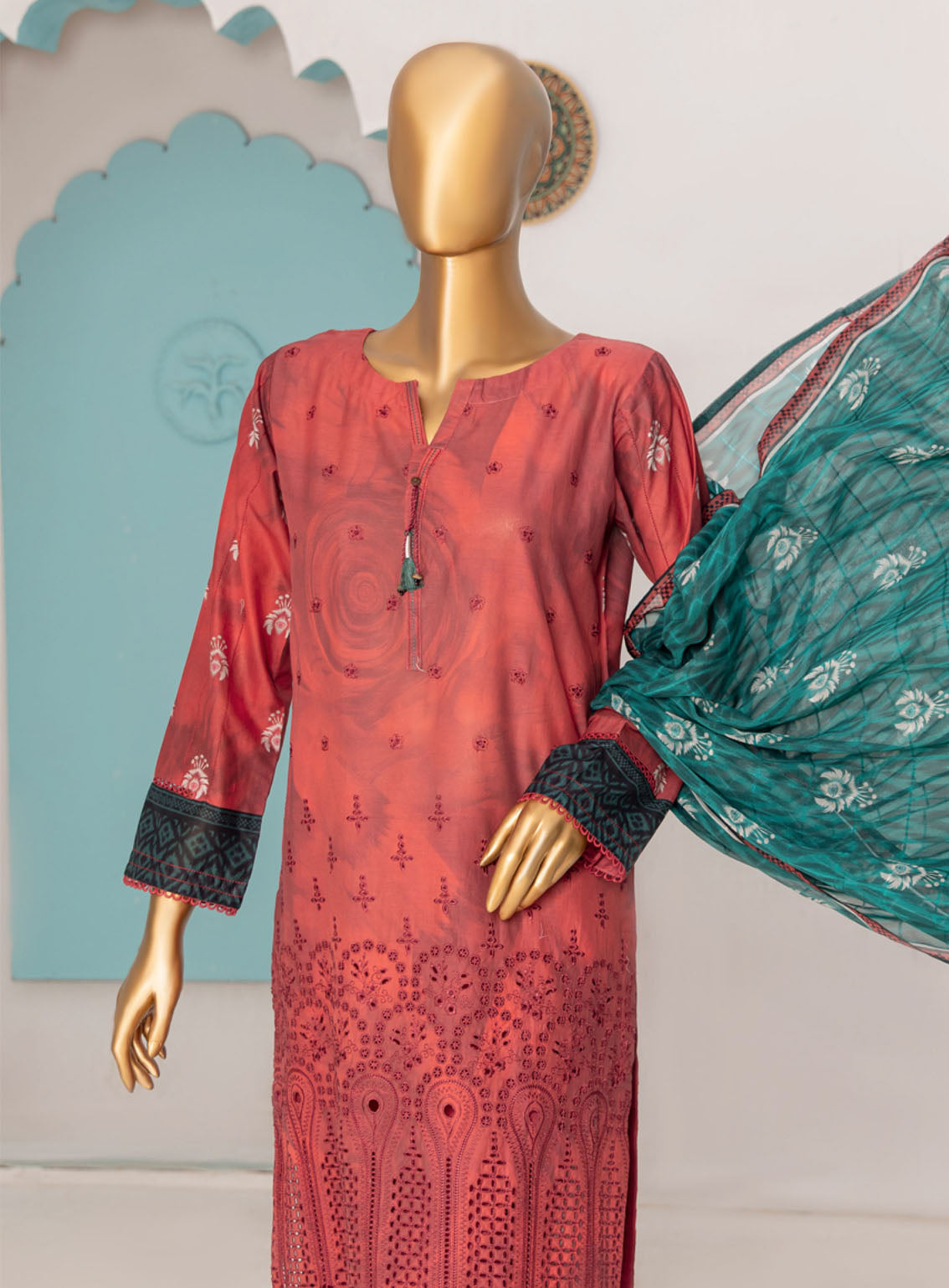 HZ Textile Printkari Embroidered Lawn 3 Piece Stitched Suit - HZ24P PLC-410 HZ Textile Printkari Embroidered Lawn 3 Piece Stitched Suit - HZ24P PLC-410