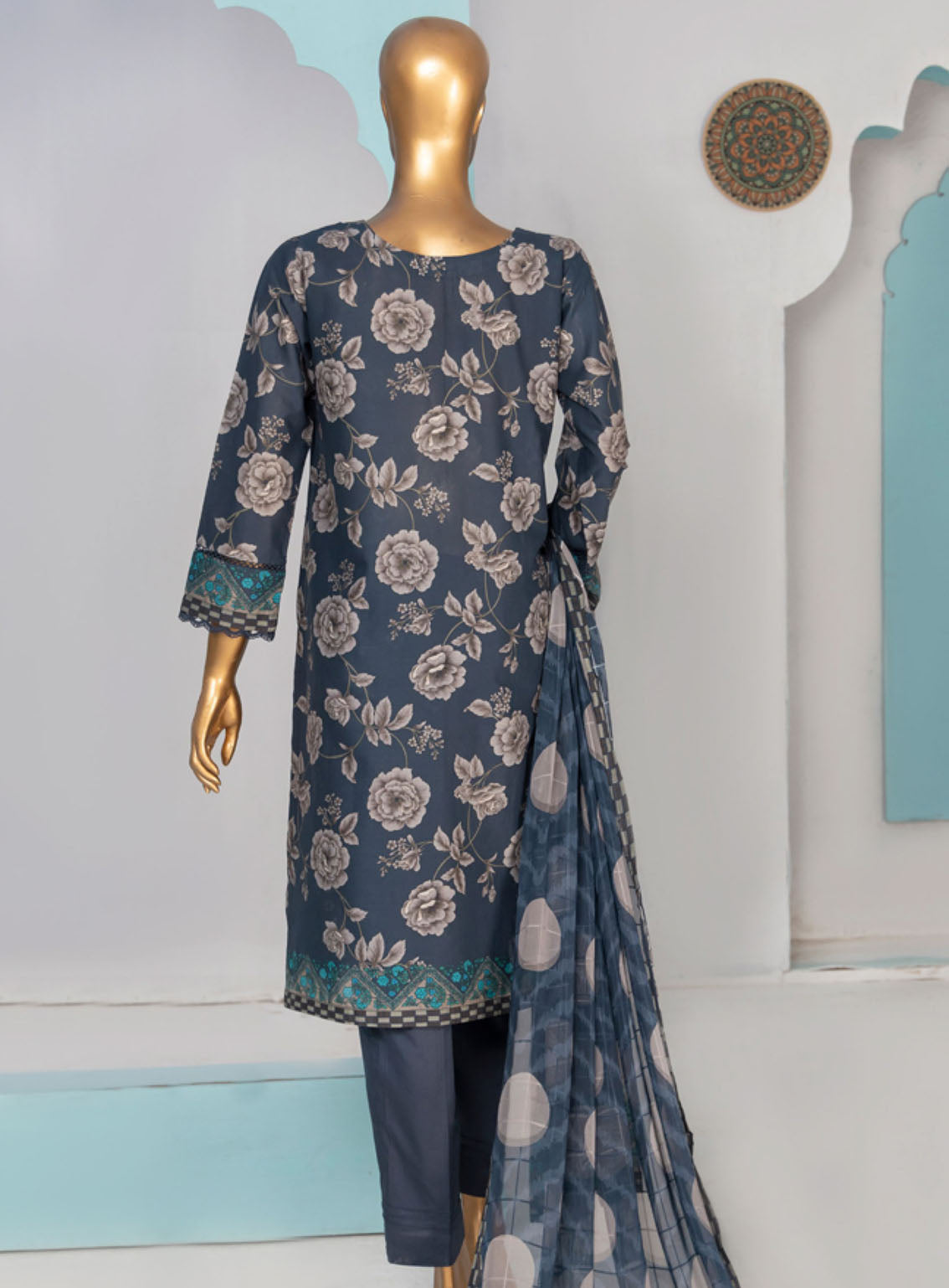 HZ Textile Printkari Embroidered Lawn 3 Piece Stitched Suit - HZ24P PLC-413 HZ Textile Printkari Embroidered Lawn 3 Piece Stitched Suit - HZ24P PLC-413