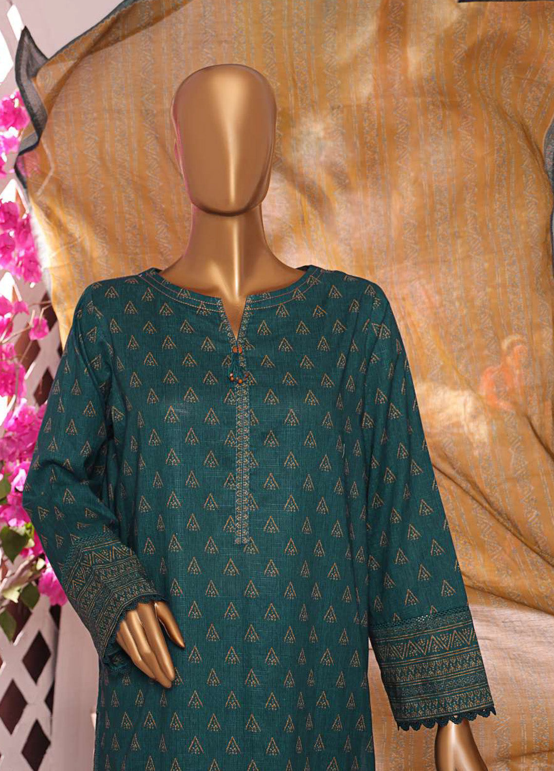 HZ Textile Printkari Slub Embroidered Cambric 3 Piece Unstitched Suit HZ24P PSC-223 HZ Textile Printkari Slub Embroidered Cambric 3 Piece Unstitched Suit HZ24P PSC-223