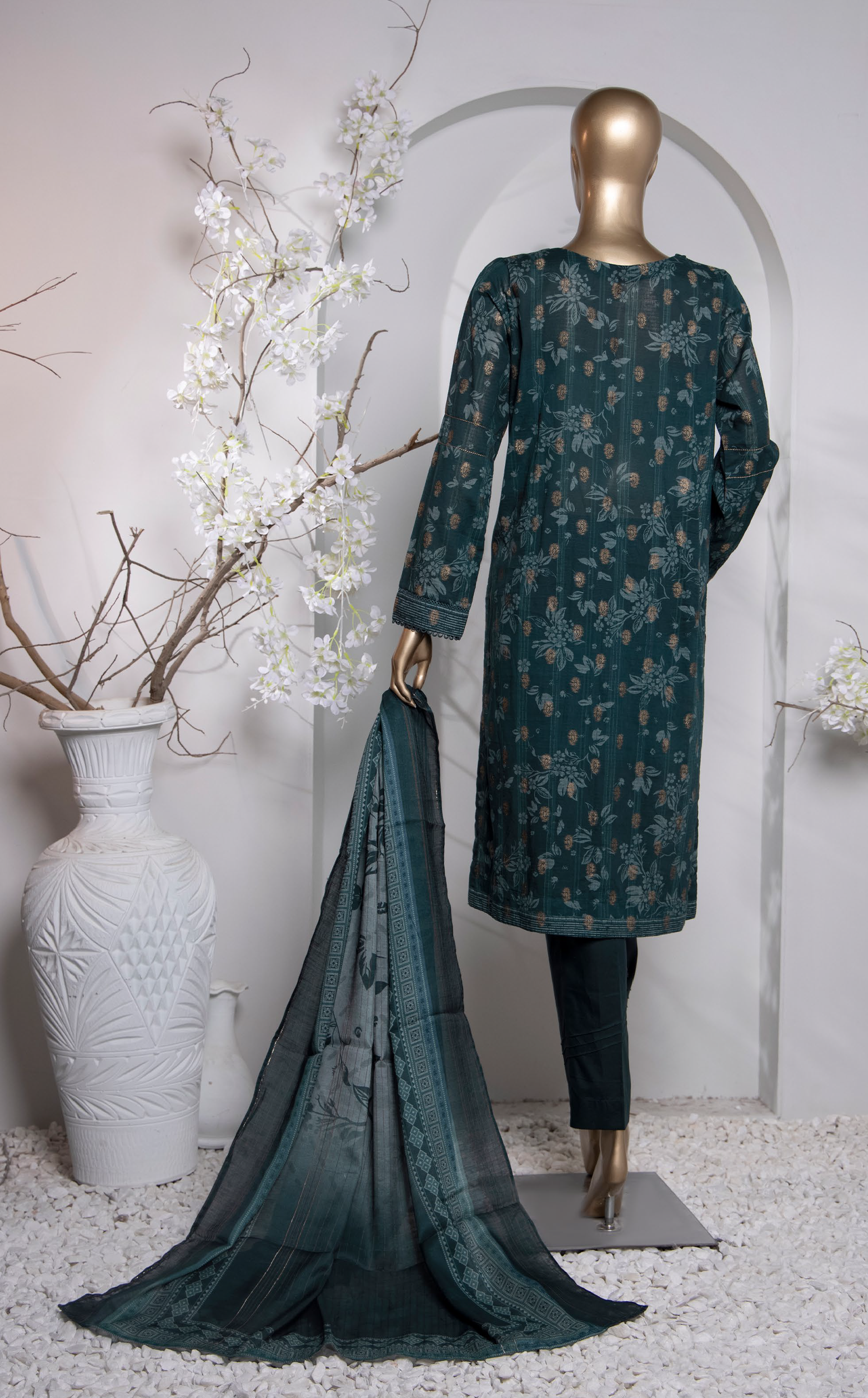 HZ Textile Turkish Jacquard Printed 3 Piece Unstitched Suit HZ24T TJP-1035 HZ Textile Turkish Jacquard Printed 3 Piece Unstitched Suit HZ24T TJP-1035