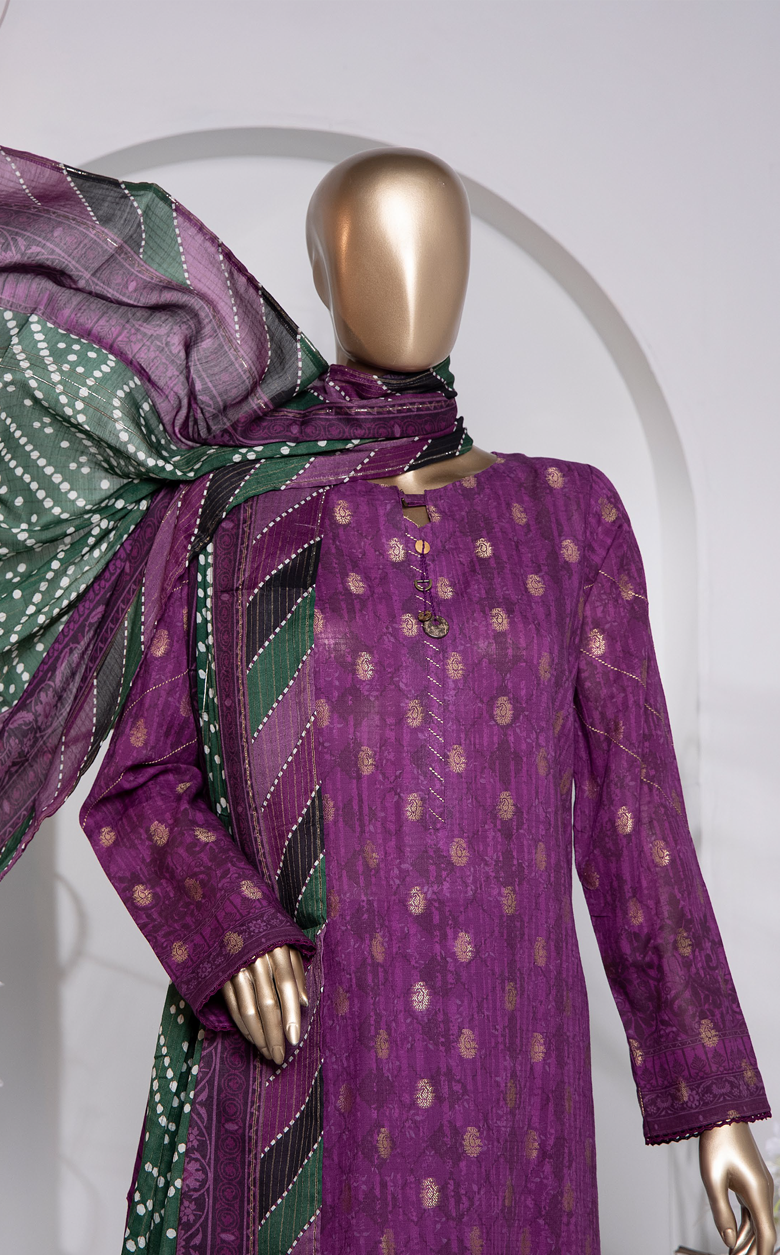 HZ Textile Turkish Jacquard Printed 3 Piece Unstitched Suit HZ24T TJP-1036 HZ Textile Turkish Jacquard Printed 3 Piece Unstitched Suit HZ24T TJP-1036