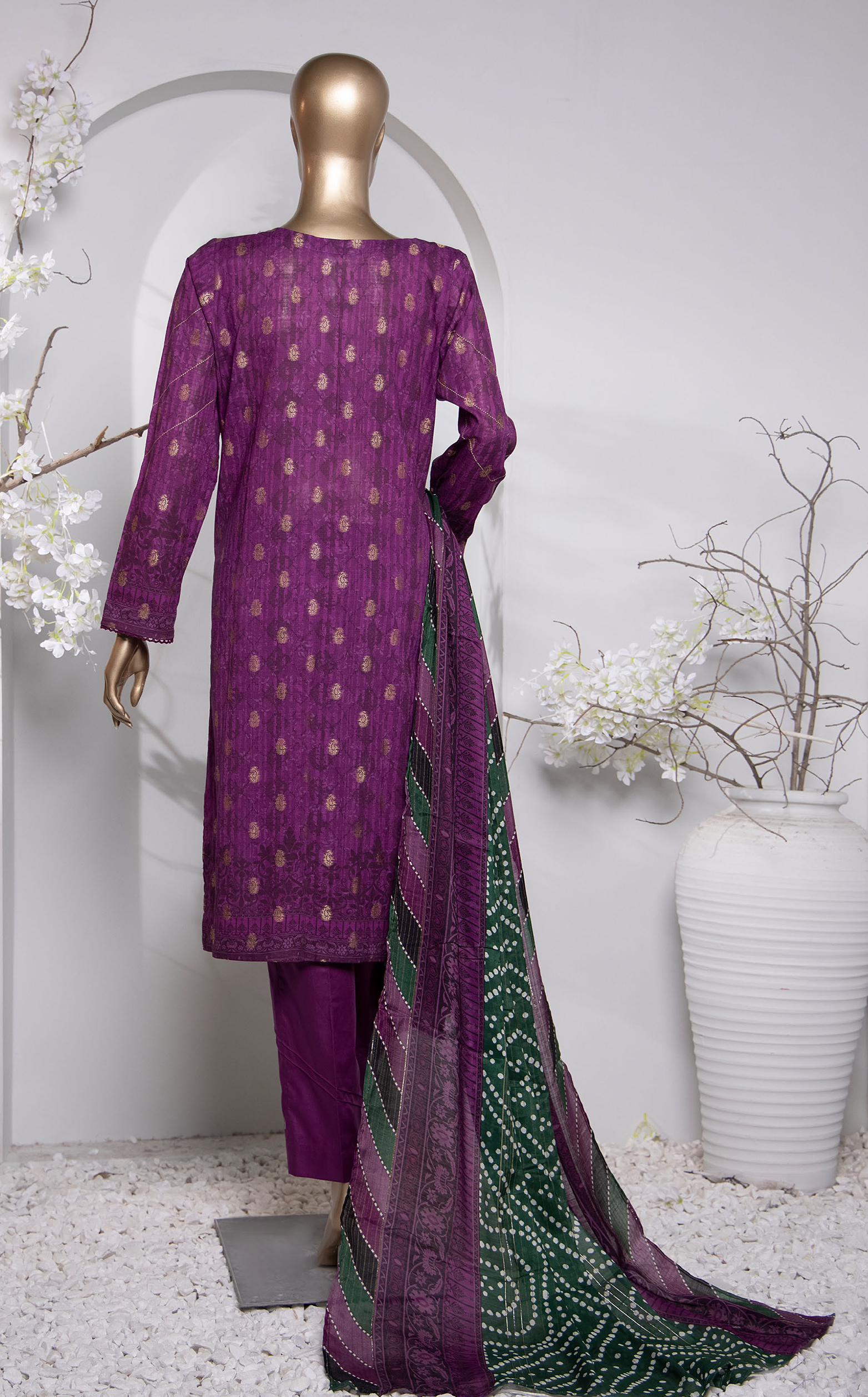 HZ Textile Turkish Jacquard Printed 3 Piece Unstitched Suit HZ24T TJP-1036 HZ Textile Turkish Jacquard Printed 3 Piece Unstitched Suit HZ24T TJP-1036
