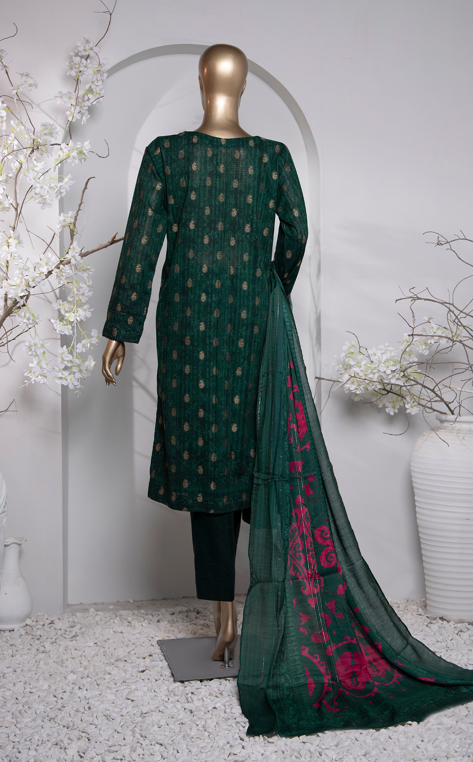 HZ Textile Turkish Jacquard Printed 3 Piece Unstitched Suit HZ24T TJP-1037 HZ Textile Turkish Jacquard Printed 3 Piece Unstitched Suit HZ24T TJP-1037
