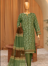 HZ Textile Turkish Jacquard Shawl Dyed Yarn 3 Piece Unstitched Suit HZ24LWSV2 TSJ-1148