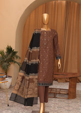 HZ Textile Turkish Jacquard Shawl Dyed Yarn 3 Piece Unstitched Suit HZ24LWSV2 TSJ-1149