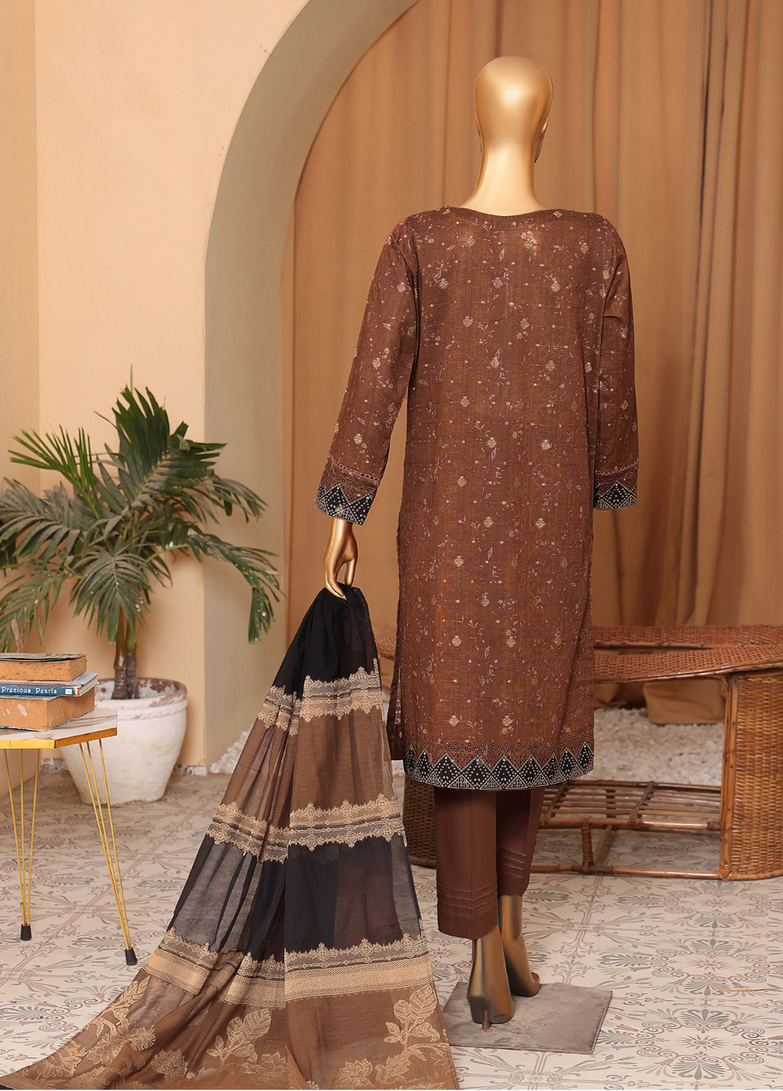 HZ Textile Turkish Jacquard Shawl Dyed Yarn 3 Piece Unstitched Suit HZ24LWSV2 TSJ-1149 HZ Textile Turkish Jacquard Shawl Dyed Yarn 3 Piece Unstitched Suit HZ24LWSV2 TSJ-1149