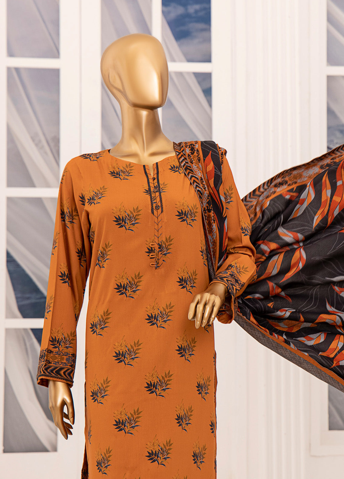 HZ Textile Wintry Shawl Printed Linen 3 Piece Unstitched Suit HZ24LWSV2 LWS-1152 HZ Textile Wintry Shawl Printed Linen 3 Piece Unstitched Suit HZ24LWSV2 LWS-1152