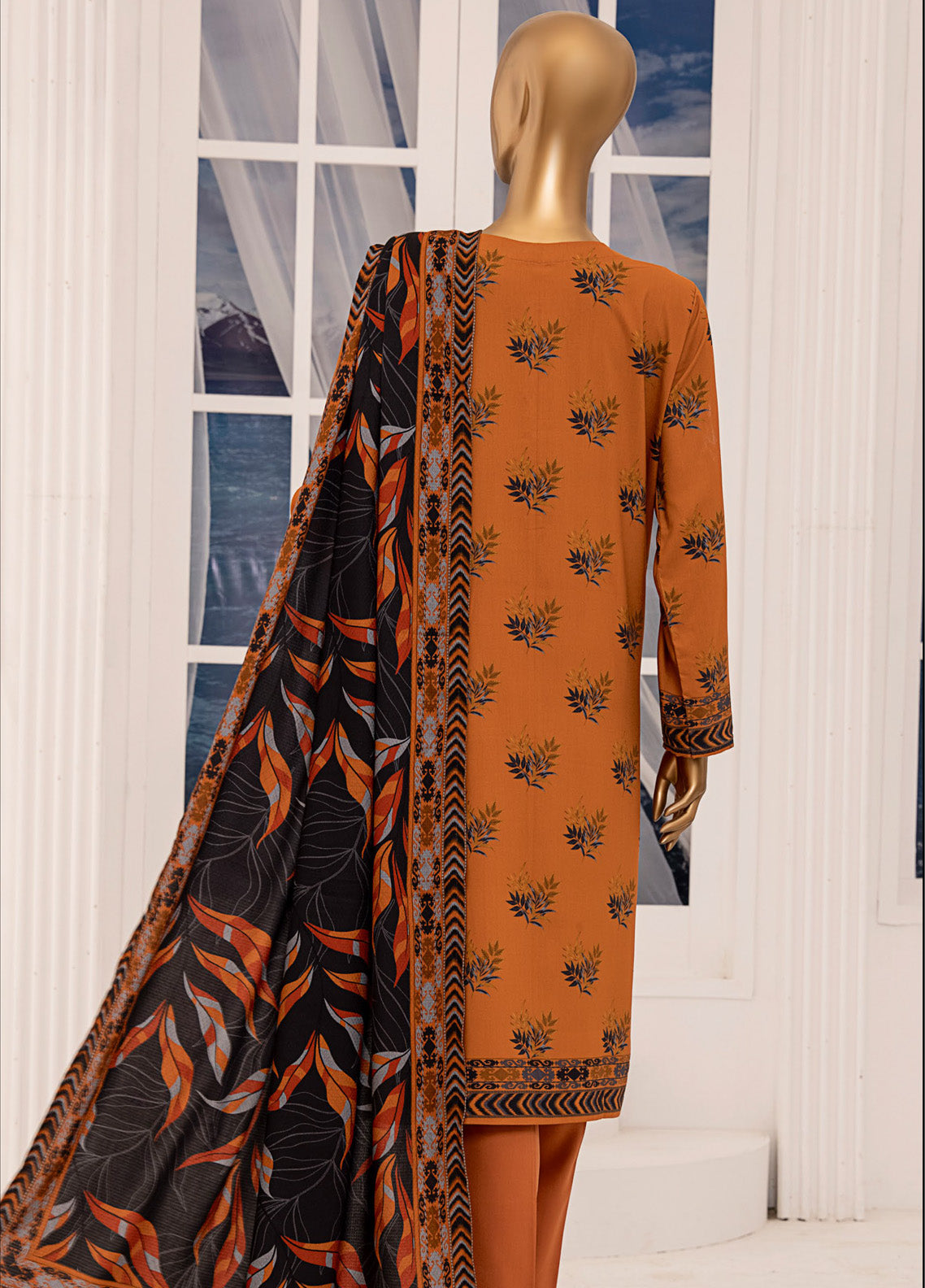 HZ Textile Wintry Shawl Printed Linen 3 Piece Unstitched Suit HZ24LWSV2 LWS-1152 HZ Textile Wintry Shawl Printed Linen 3 Piece Unstitched Suit HZ24LWSV2 LWS-1152