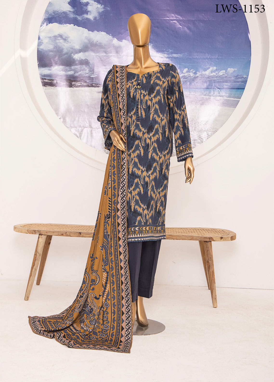 HZ Textile Wintry Shawl Printed Linen 3 Piece Unstitched Suit HZ24LWSV2 LWS-1153 HZ Textile Wintry Shawl Printed Linen 3 Piece Unstitched Suit HZ24LWSV2 LWS-1153